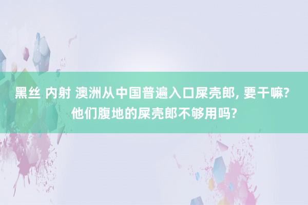 黑丝 内射 澳洲从中国普遍入口屎壳郎， 要干嘛? 他们腹地的屎壳郎不够用吗?