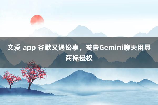 文爱 app 谷歌又遇讼事，被告Gemini聊天用具商标侵权