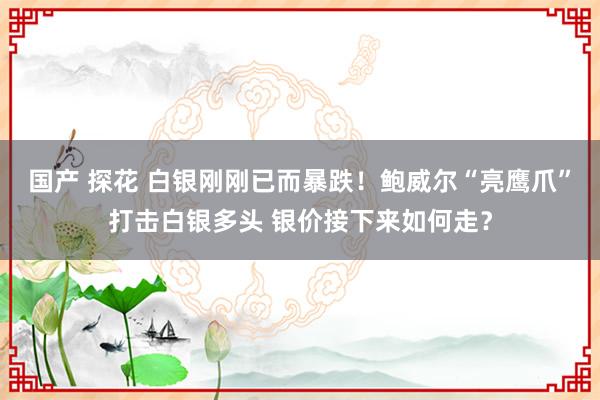 国产 探花 白银刚刚已而暴跌！鲍威尔“亮鹰爪”打击白银多头 银价接下来如何走？