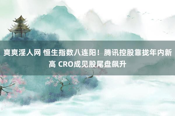 爽爽淫人网 恒生指数八连阳！腾讯控股靠拢年内新高 CRO成见股尾盘飙升