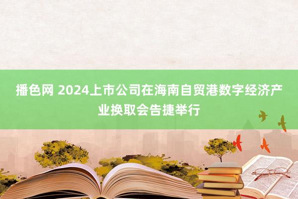 播色网 2024上市公司在海南自贸港数字经济产业换取会告捷举行