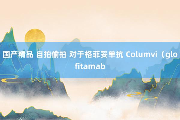 国产精品 自拍偷拍 对于格菲妥单抗 Columvi（glofitamab