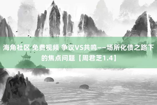 海角社区 免费视频 争议VS共鸣——场所化债之路下的焦点问题【周君芝1.4】