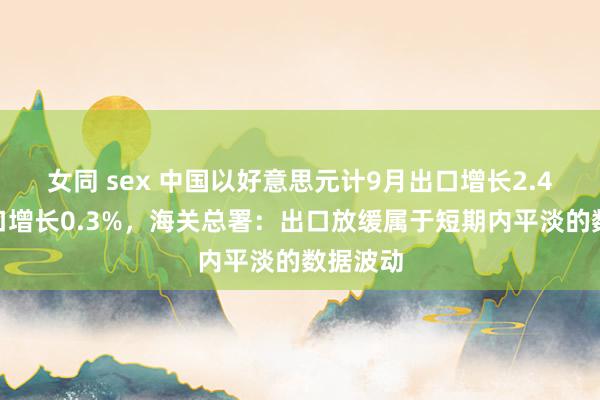 女同 sex 中国以好意思元计9月出口增长2.4%，进口增长0.3%，海关总署：出口放缓属于短期内平淡的数据波动