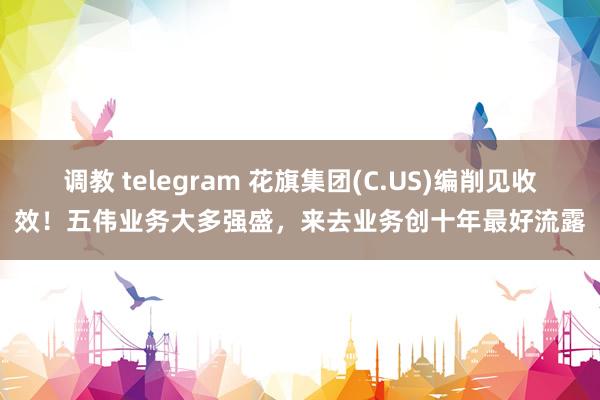 调教 telegram 花旗集团(C.US)编削见收效！五伟业务大多强盛，来去业务创十年最好流露