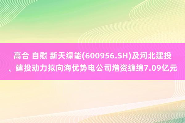 高合 自慰 新天绿能(600956.SH)及河北建投、建投动力拟向海优势电公司增资缠绵7.09亿元