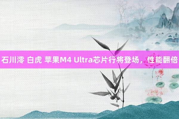 石川澪 白虎 苹果M4 Ultra芯片行将登场，性能翻倍